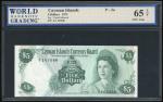 Cayman Islands Currency Board, $5, 1971, serial number A/1 167048, (Pick 2a), WBG 65TOP