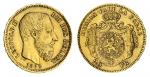 The Jean-Marie Vanmeerbeeck Collection of Belgian Gold Coins | Belgium, Leopold II (1865-1909), 20-F