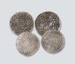 西藏早期银片一组四枚