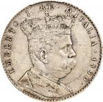 1890-R年厄立特里亚2 里拉。罗马造币厂。ERITREA. 2 Lira, 1890-R. Rome Mint. Umberto I. PCGS Genuine--Cleaned, AU Deta