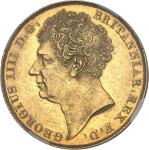 GRANDE-BRETAGNE - UNITED KINGDOMGeorges IV (1820-1830). 2 souverains (2 pounds) 1823, Londres.  NGC 
