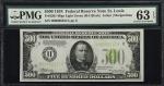 Fr. 2201-Hlgs. 1934 Light Green Seal $500 Federal Reserve Note. St. Louis. PMG Choice Uncirculated 6