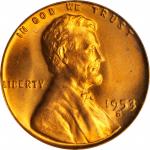 1953-S Lincoln Cent. MS-66 RD (PCGS).