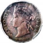 1883年海峡殖民地5仙银币，PCGS VF20