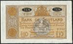 Bank of Scotland, £10, 16 July 1942, serial number 4/C 5932, brown on pale orange underprint, arms t