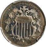 1873 Shield Nickel. Close 3. Proof-63 (PCGS).