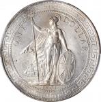 1901-B年英国贸易银元站洋一圆银币。孟买铸币厂。GREAT BRITAIN. Trade Dollar, 1901-B. Bombay Mint. PCGS MS-65 Gold Shield.