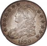 1830 Capped Bust Half Dollar. O-110. Rarity-3. Die State 110.1. Small 0. MS-62 (NGC).