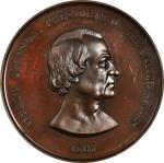1865 Andrew Johnson Indian Peace Medal. Second Size. By Anthony C. Paquet. Julian IP-41, Musante GW-