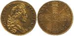 GREAT BRITAIN, British Coins, England, William III (1694-1702): Gold 5-Guineas, 1701, D. TERTIO, Obv