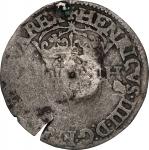 Contemporary Counterfeit Edict of 1640 Counterstamped Douzain. Host Coin: France, Henri IV, 1595-C D